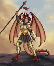 Half dragon Glory Paladin